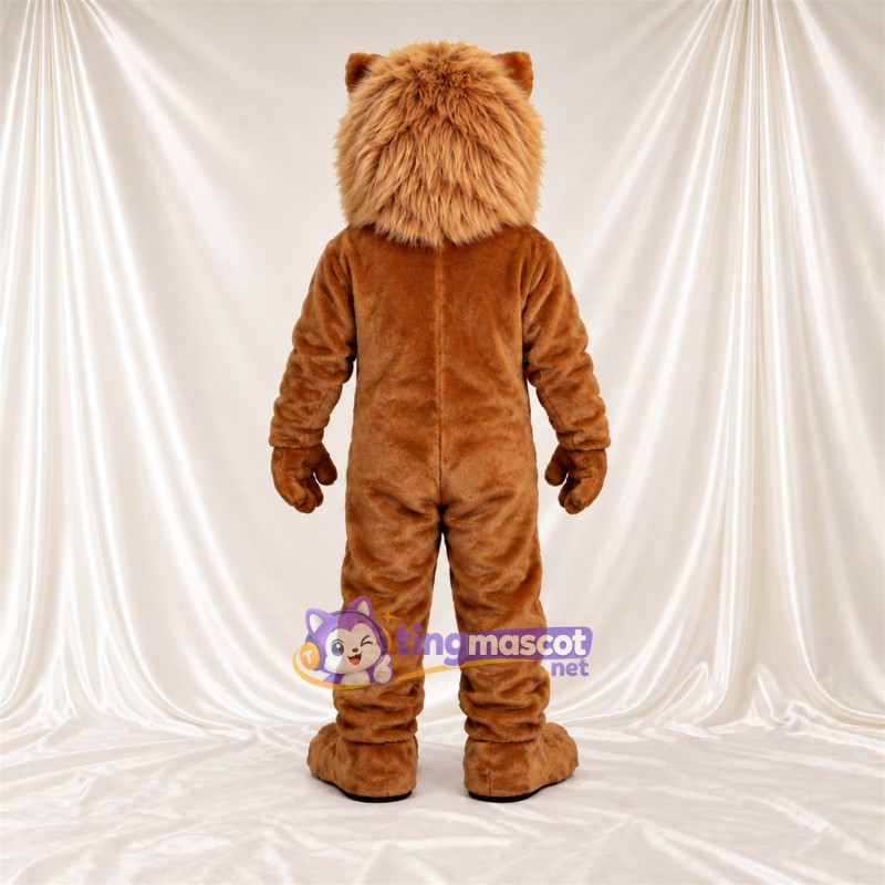 Brown Lion Mascot Costume - Black Claws and White Beard Brown Lion Mascot Costume - Black Claws and White Beard