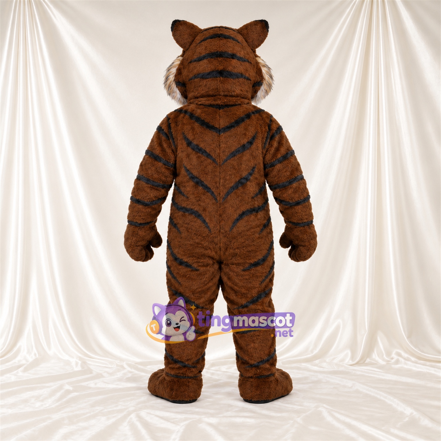 Costume de mascotte Tigre – marron – Torse (blanc) Costume de mascotte Tigre – marron – Torse (blanc)