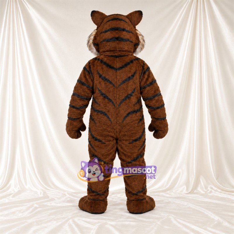 Costume de mascotte Tigre – marron – Torse (blanc) Costume de mascotte Tigre – marron – Torse (blanc)