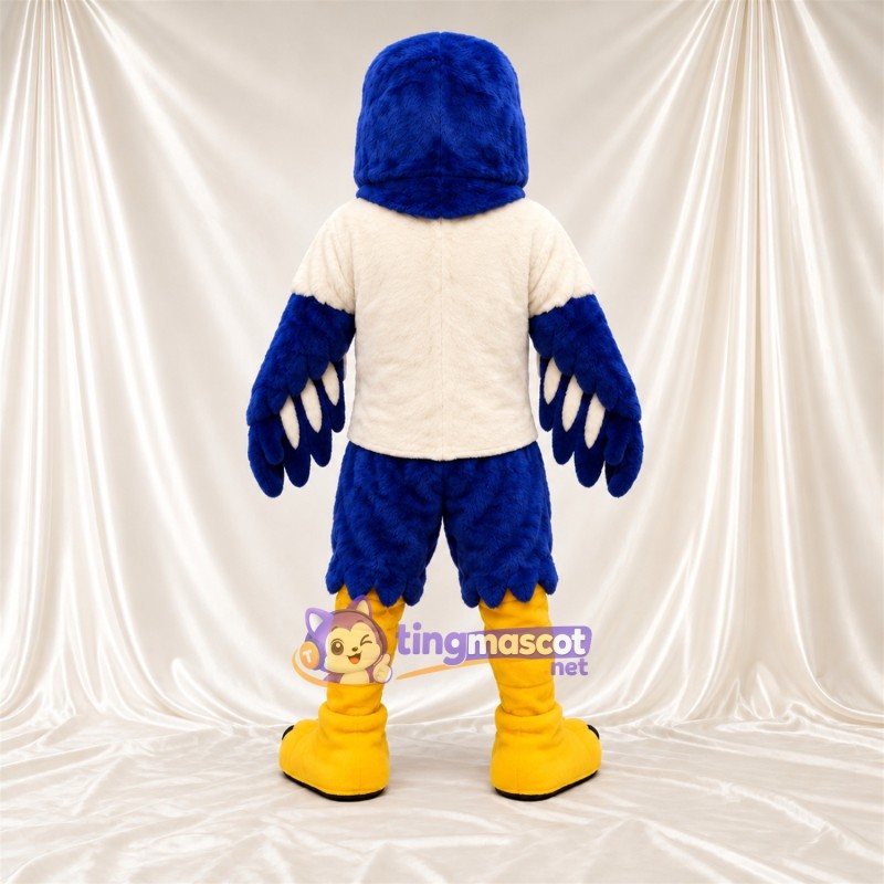Costume de mascotte Aigle – bleu / blanc Costume de mascotte Aigle – bleu / blanc