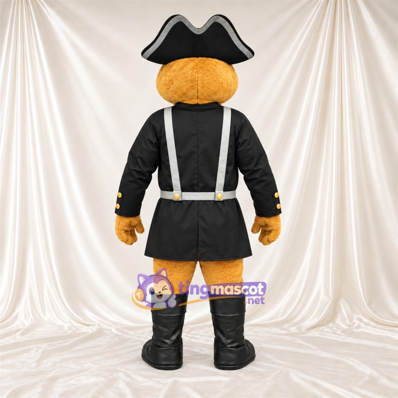 Costume de mascotte Chat pirate – orange – Tenue Costume de mascotte Chat pirate – orange – Tenue