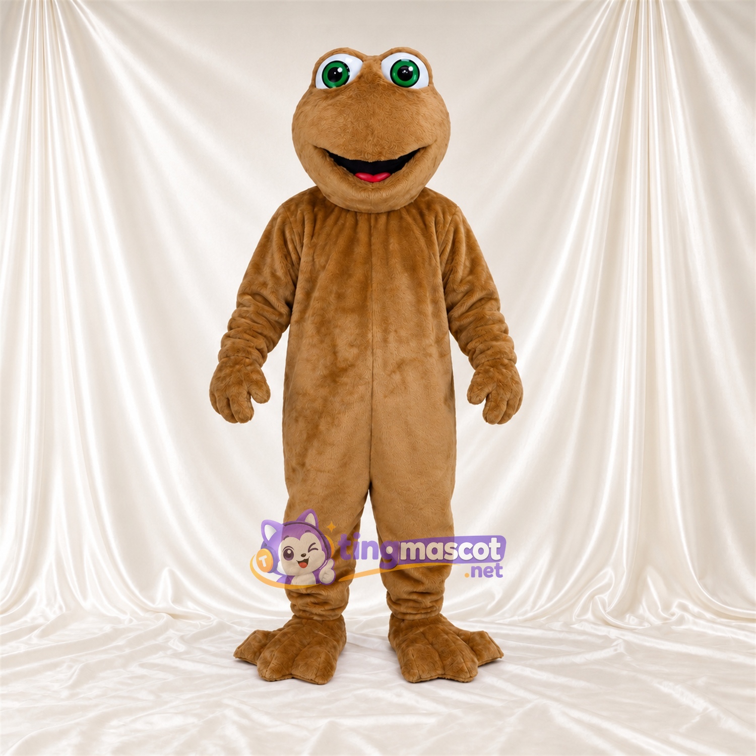 Brown Frog Mascot Costume Brown Frog Mascot Costume
