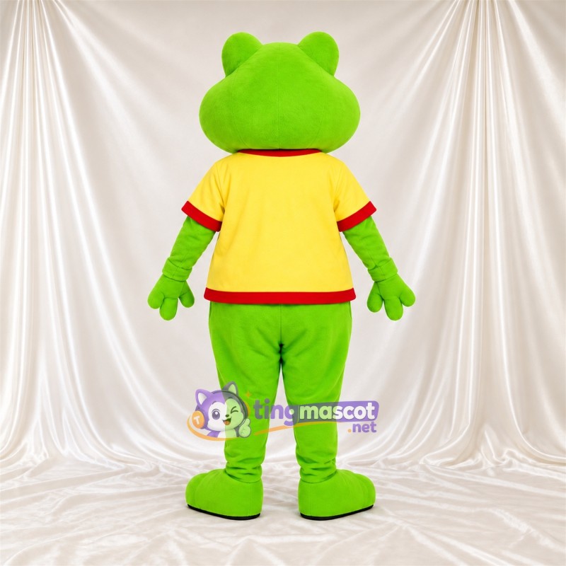 Costume de mascotte Grenouille – vert – Chemise (jaune) Costume de mascotte Grenouille – vert – Chemise (jaune)