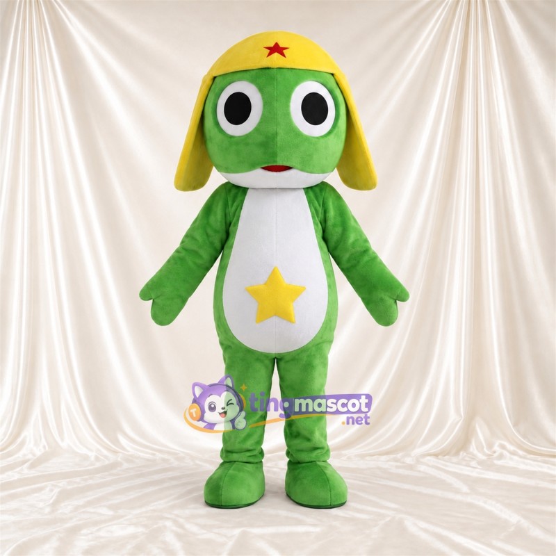 Costume de mascotte Grenouille – vert – Chapeau (jaune) Costume de mascotte Grenouille – vert – Chapeau (jaune)