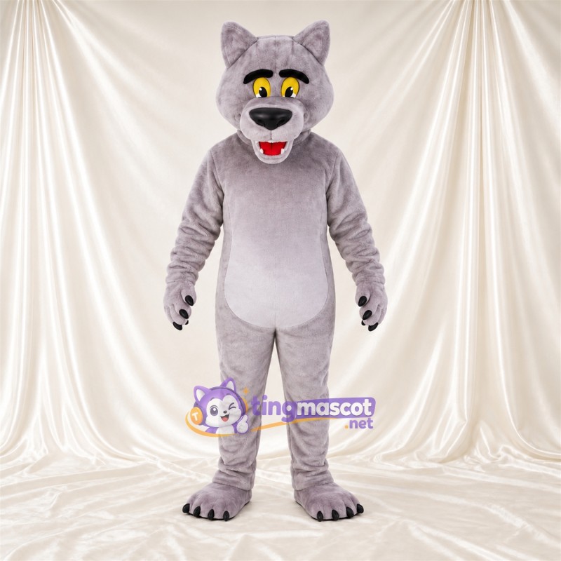 Costume de mascotte Chat sauvage – gris Costume de mascotte Chat sauvage – gris