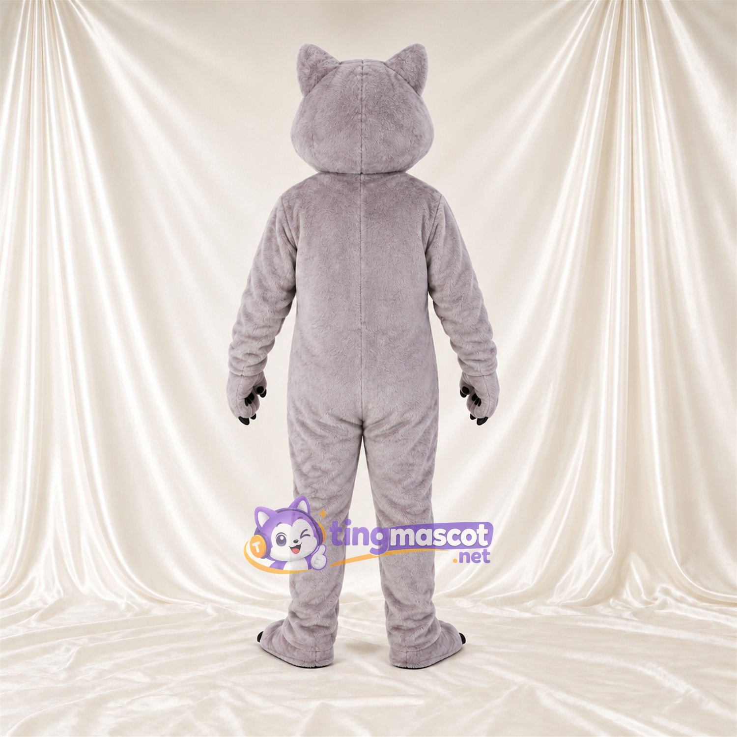 Costume de mascotte Chat sauvage – gris Costume de mascotte Chat sauvage – gris