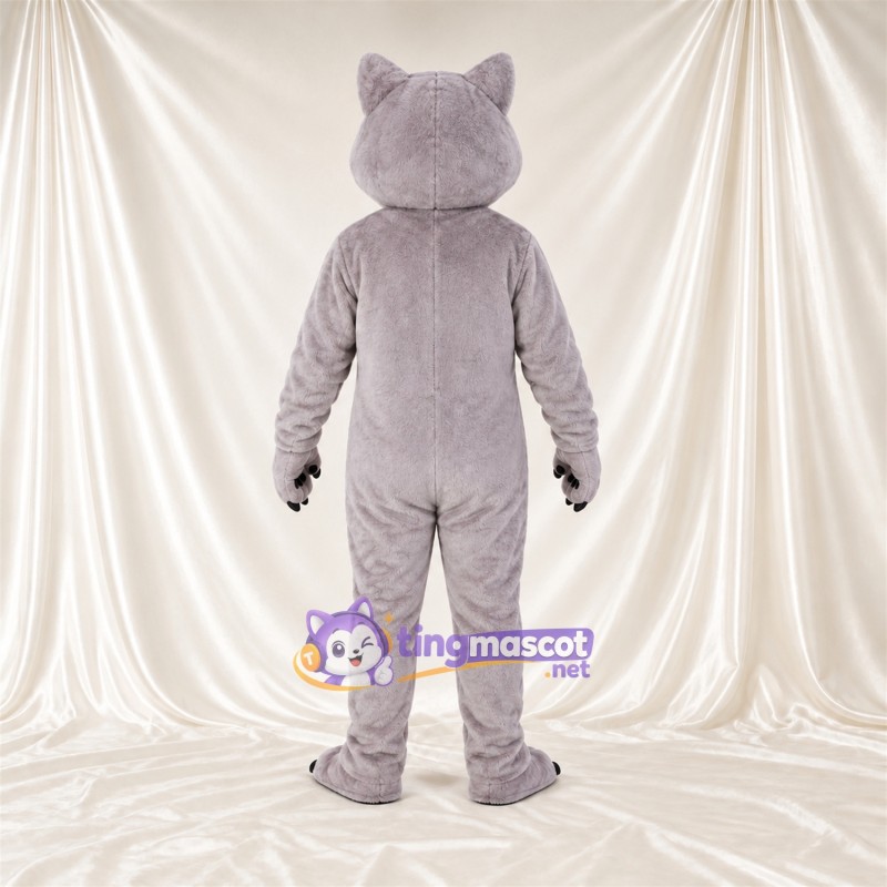 Costume de mascotte Chat sauvage – gris Costume de mascotte Chat sauvage – gris