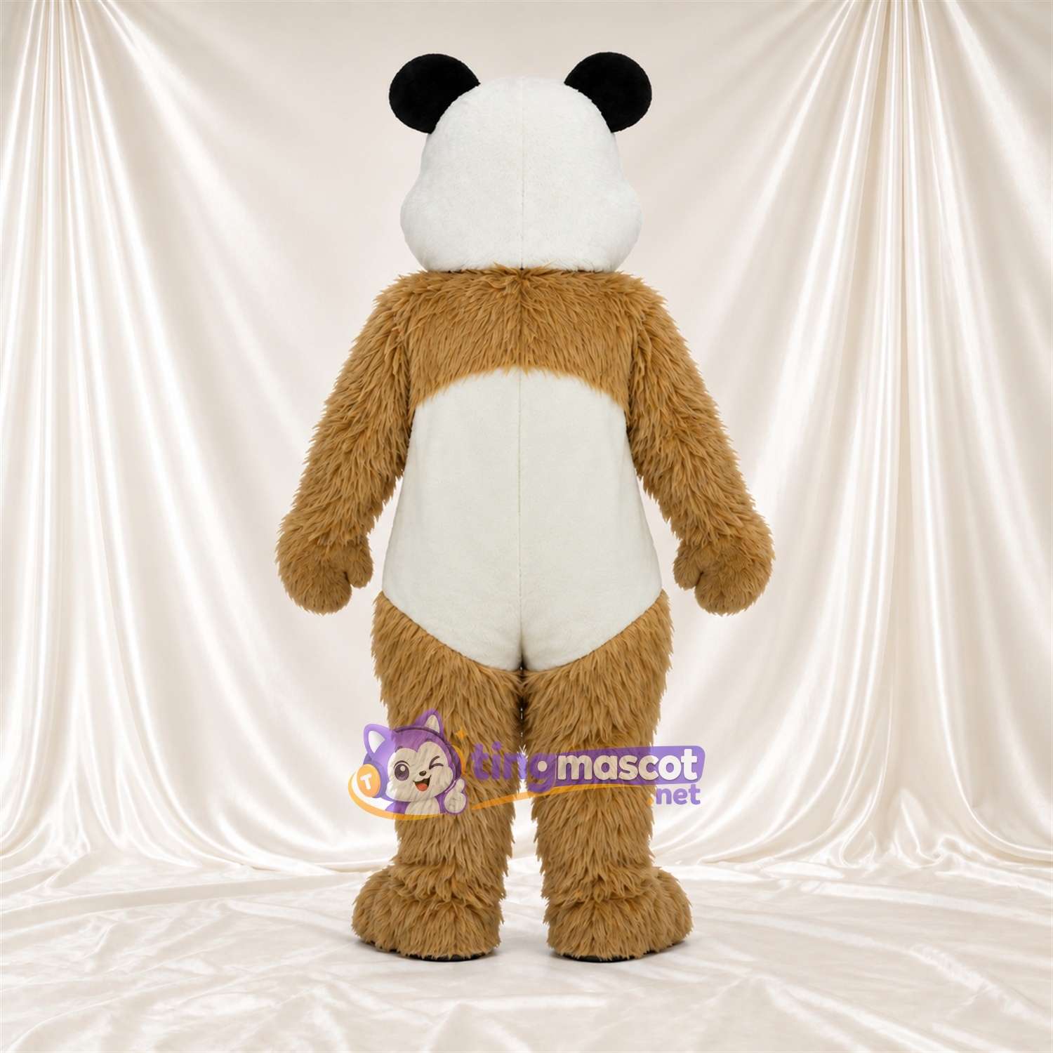 Costume de mascotte Panda – brun clair / blanc Costume de mascotte Panda – brun clair / blanc
