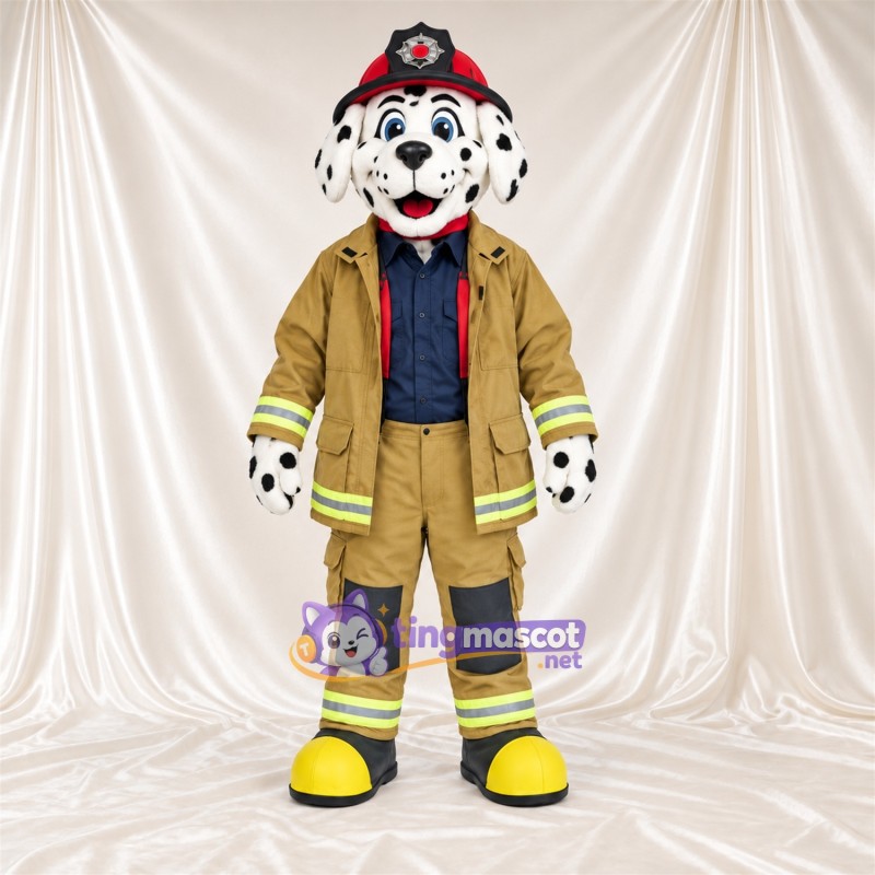 Costume de mascotte Dalmatien – blanc / noir – Uniforme Costume de mascotte Dalmatien – blanc / noir – Uniforme
