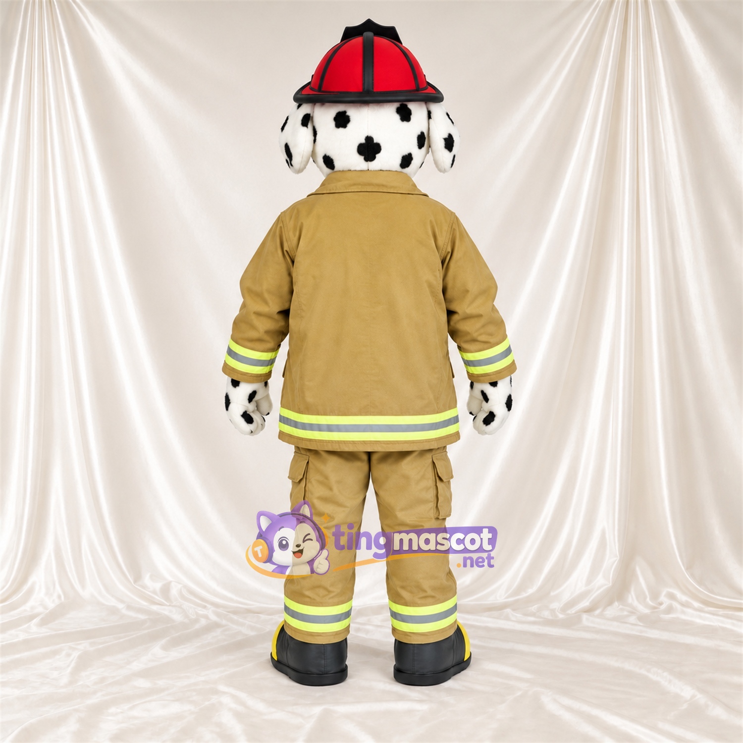 Costume de mascotte Dalmatien – blanc / noir – Uniforme