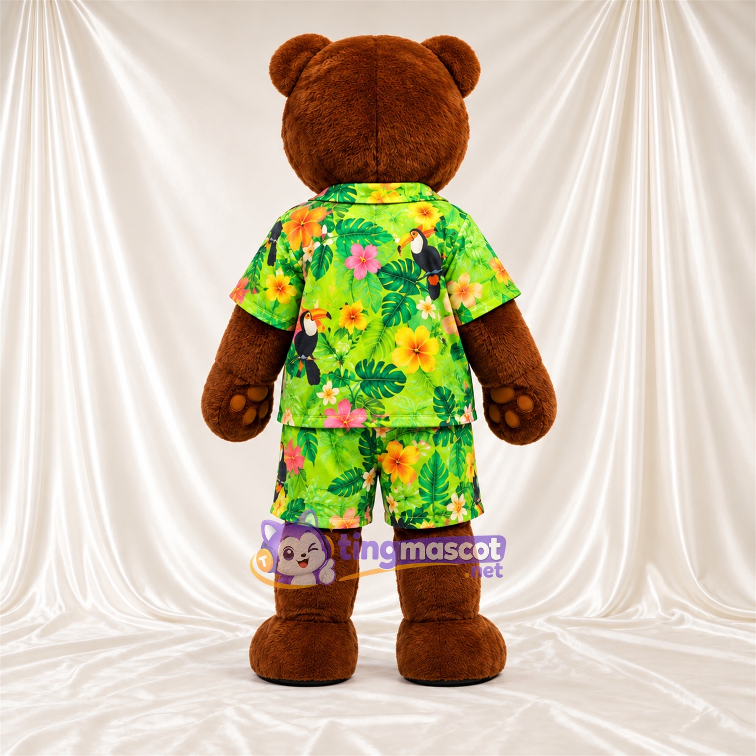 Maskottchenkostüm Bär – braun – Outfit; Sonnenbrille Maskottchenkostüm Bär – braun – Outfit; Sonnenbrille