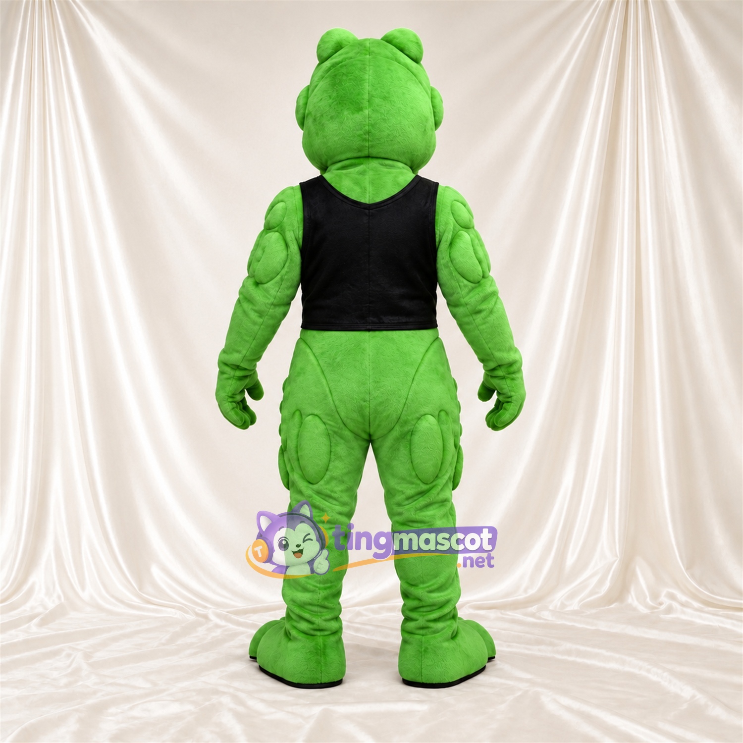 Green Crocodile Mascot Costume - Black Tank Top Green Crocodile Mascot Costume - Black Tank Top