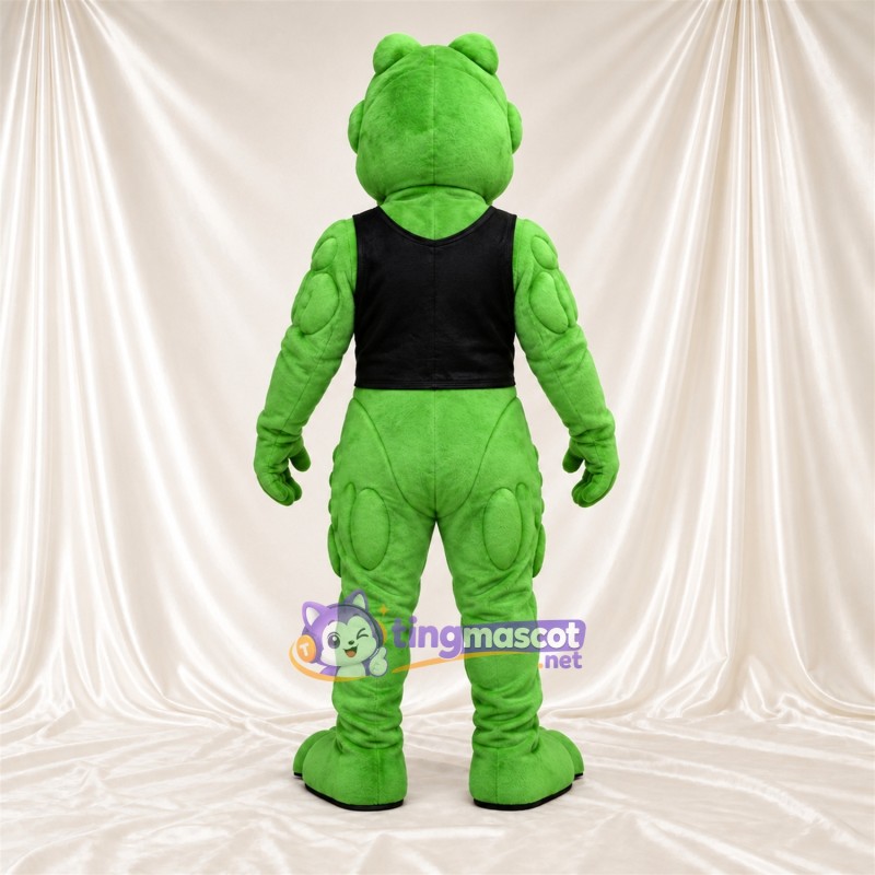 Green Crocodile Mascot Costume - Black Tank Top Green Crocodile Mascot Costume - Black Tank Top