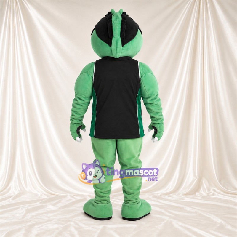 Costume de mascotte Crocodile – vert – Casque; Chemise (noir) Costume de mascotte Crocodile – vert – Casque; Chemise (noir)