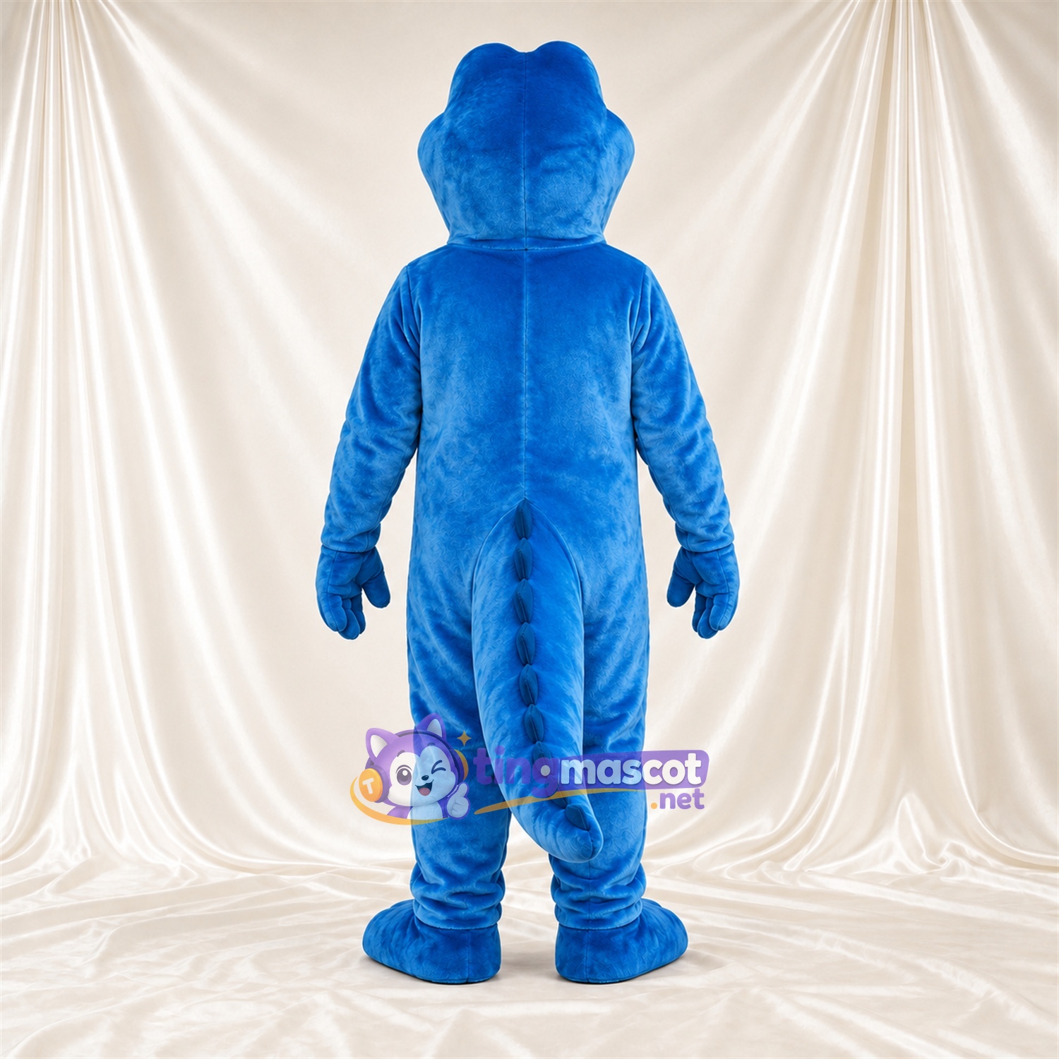 Blue Crocodile Mascot Costume - Light Blue Belly Blue Crocodile Mascot Costume - Light Blue Belly