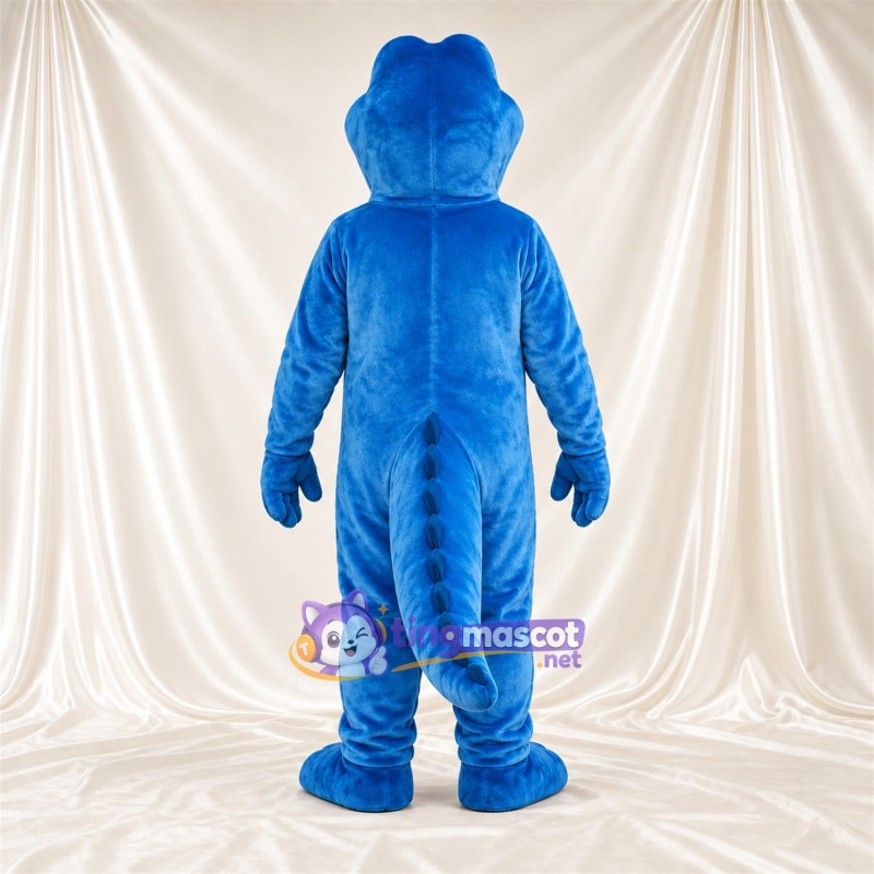 Blue Crocodile Mascot Costume - Light Blue Belly Blue Crocodile Mascot Costume - Light Blue Belly