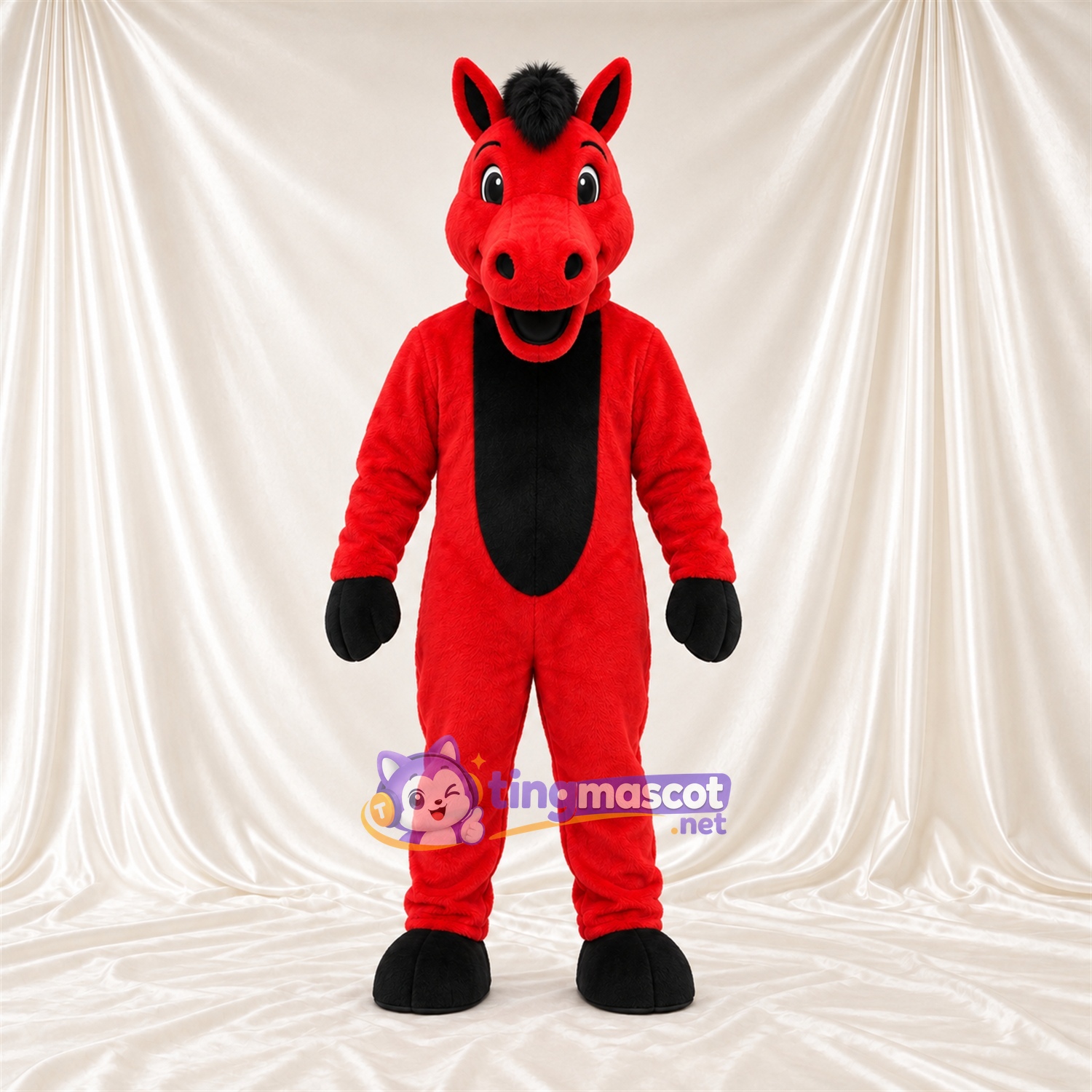 Costume de mascotte Cheval – rouge Costume de mascotte Cheval – rouge
