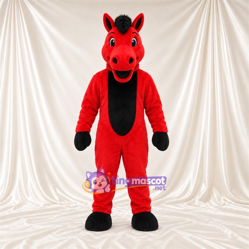 Costume de mascotte Cheval – rouge Costume de mascotte Cheval – rouge