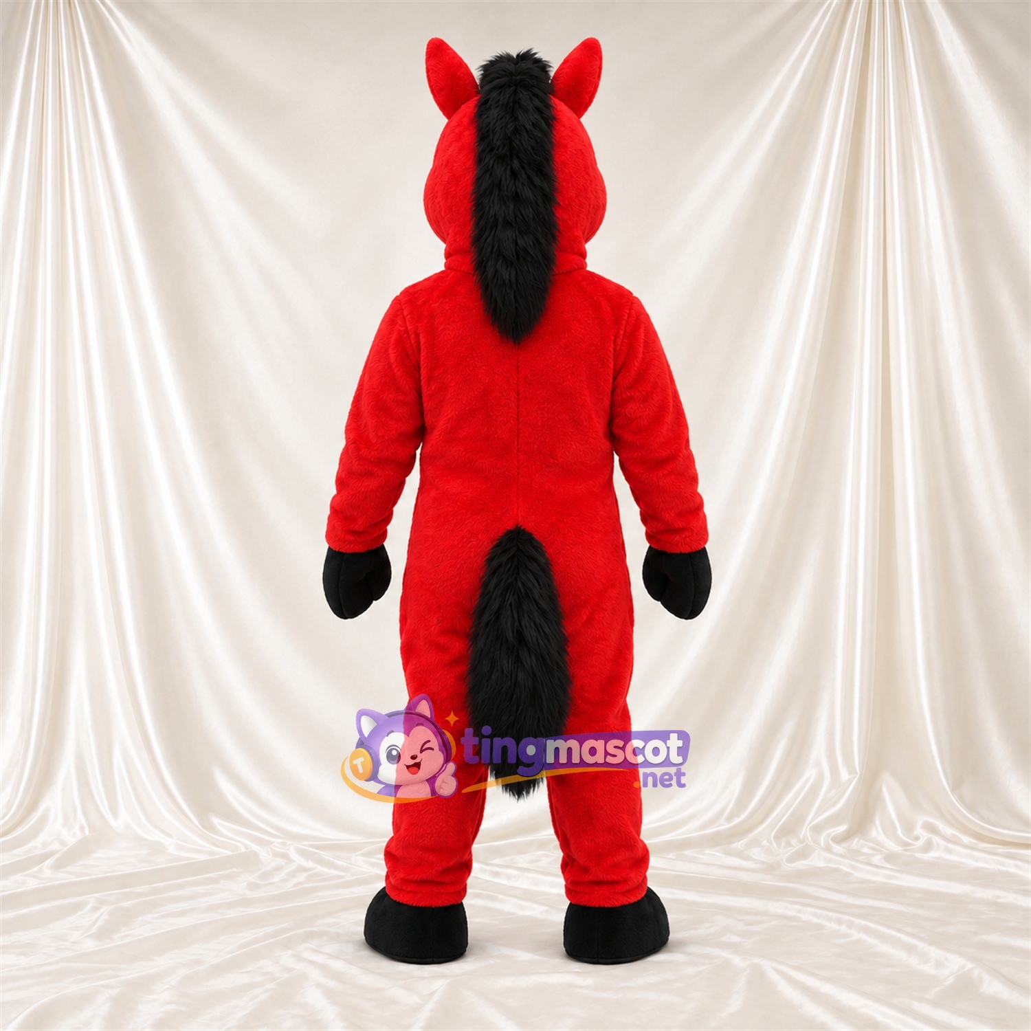 Costume de mascotte Cheval – rouge Costume de mascotte Cheval – rouge