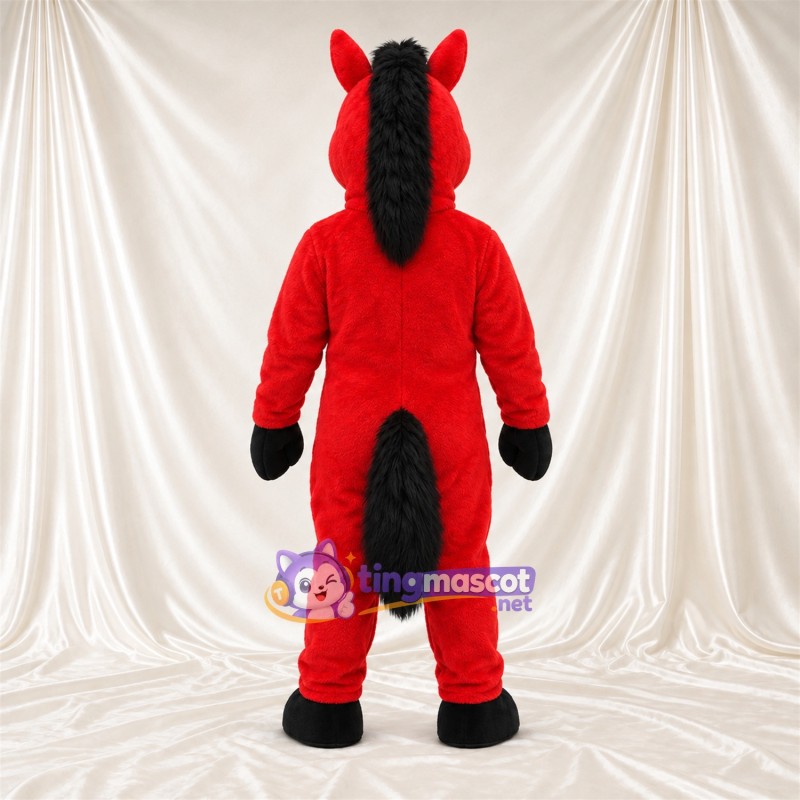 Costume de mascotte Cheval – rouge Costume de mascotte Cheval – rouge