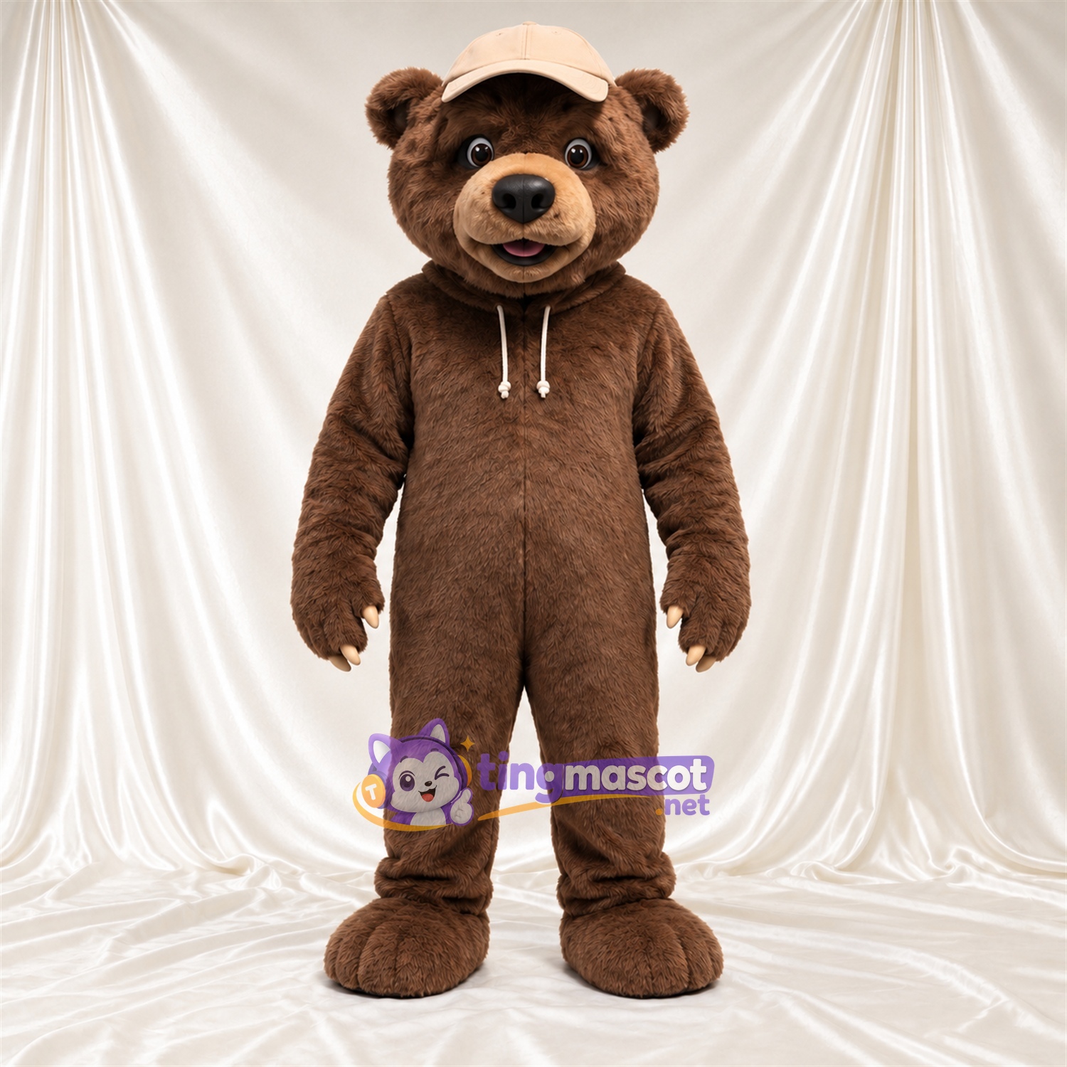 Maskottchenkostüm Bär – braun – Kappe; Outfit Maskottchenkostüm Bär – braun – Kappe; Outfit