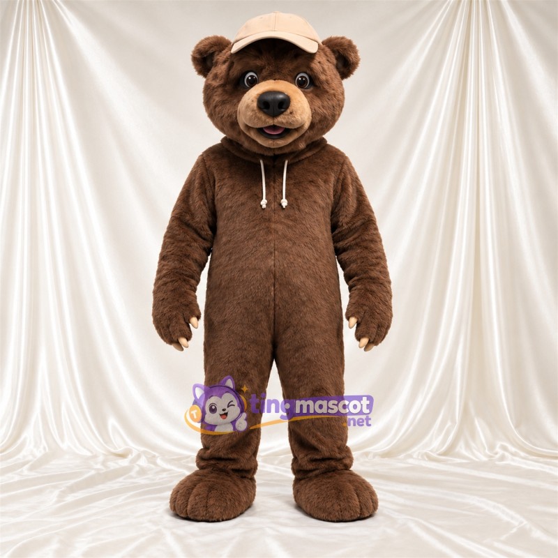 Maskottchenkostüm Bär – braun – Kappe; Outfit Maskottchenkostüm Bär – braun – Kappe; Outfit