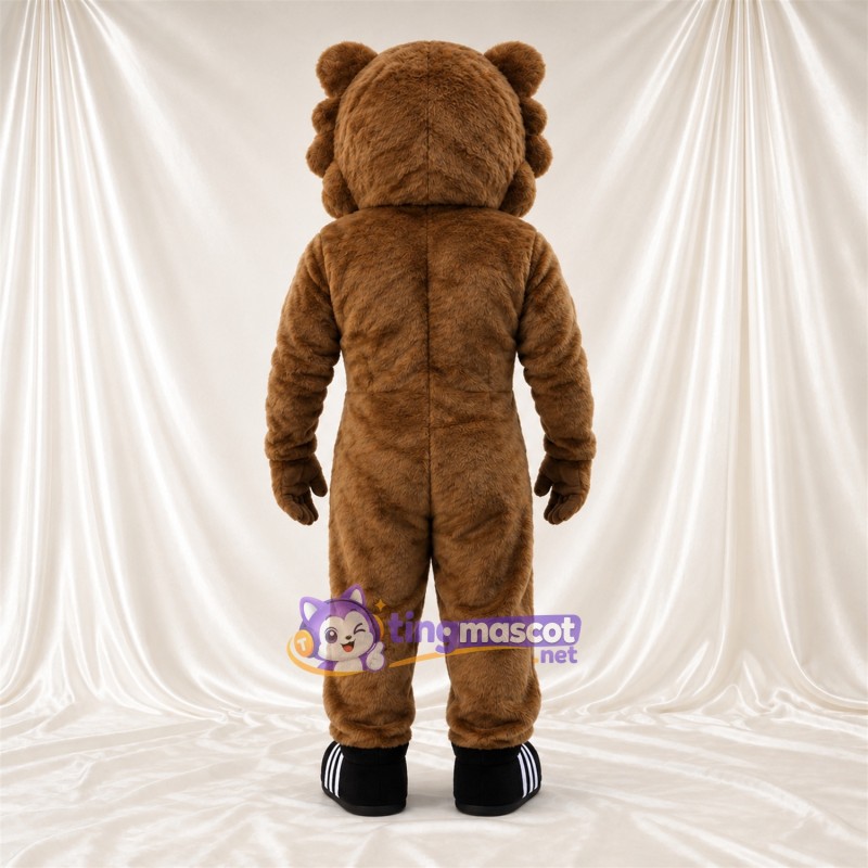 Costume de mascotte Ours – marron – Baskets (noir / blanc) Costume de mascotte Ours – marron – Baskets (noir / blanc)