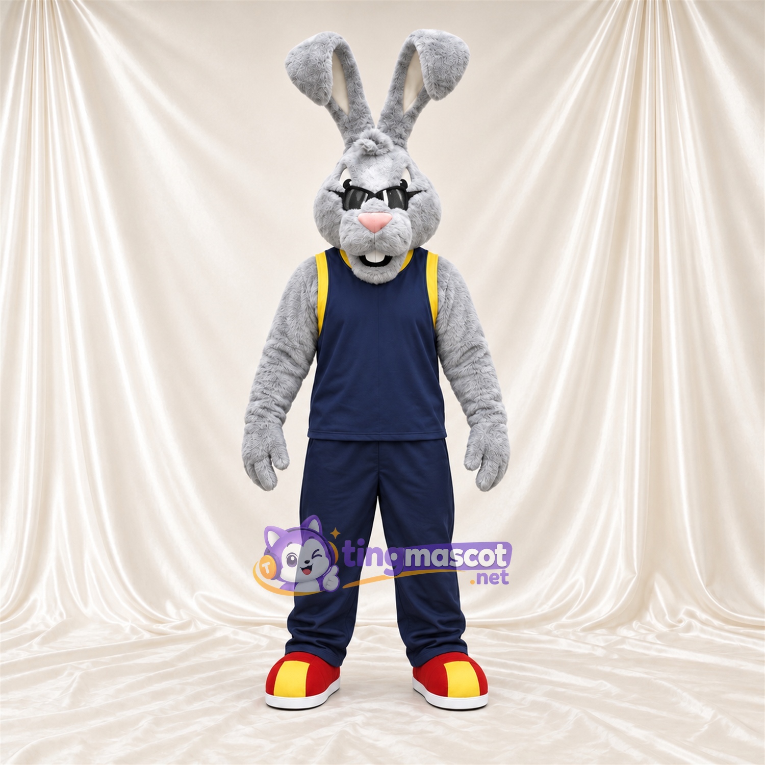 Costume de mascotte Lapin – gris – Tenue Costume de mascotte Lapin – gris – Tenue