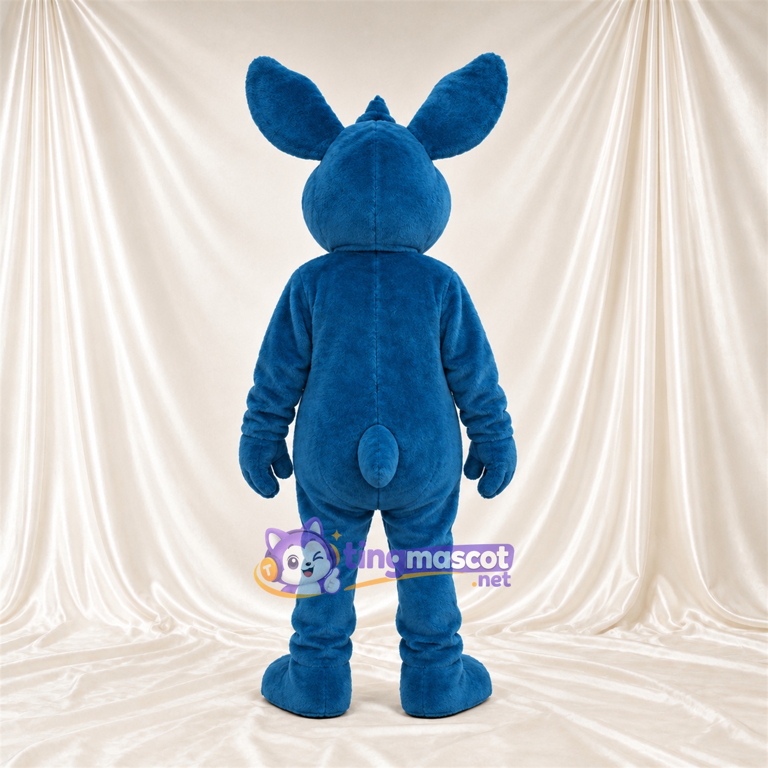 Blue Rabbit Mascot Costume - Light Blue Belly Blue Rabbit Mascot Costume - Light Blue Belly