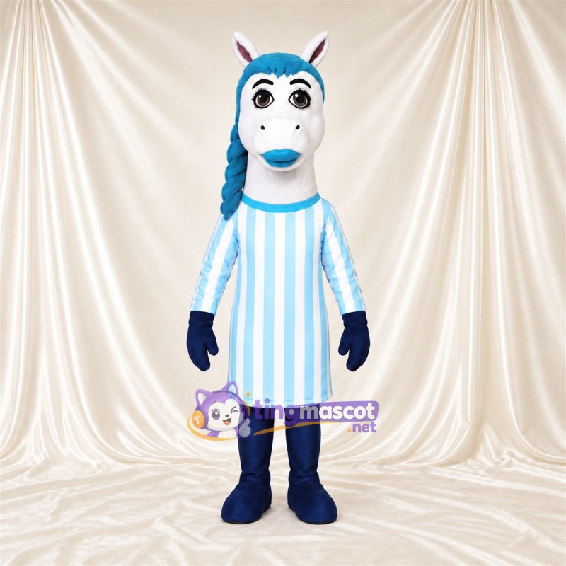 Costume de mascotte Cheval – blanc – Robe Costume de mascotte Cheval – blanc – Robe
