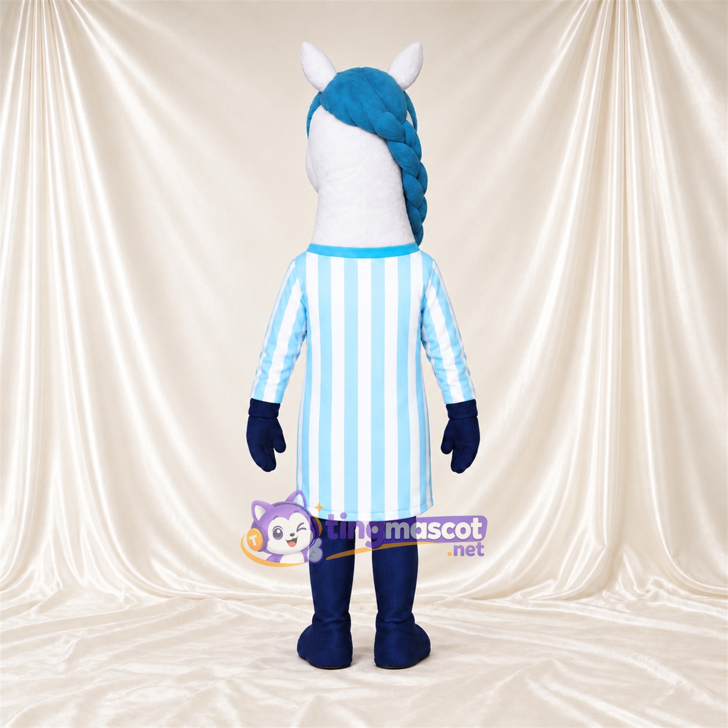 Costume de mascotte Cheval – blanc – Robe Costume de mascotte Cheval – blanc – Robe