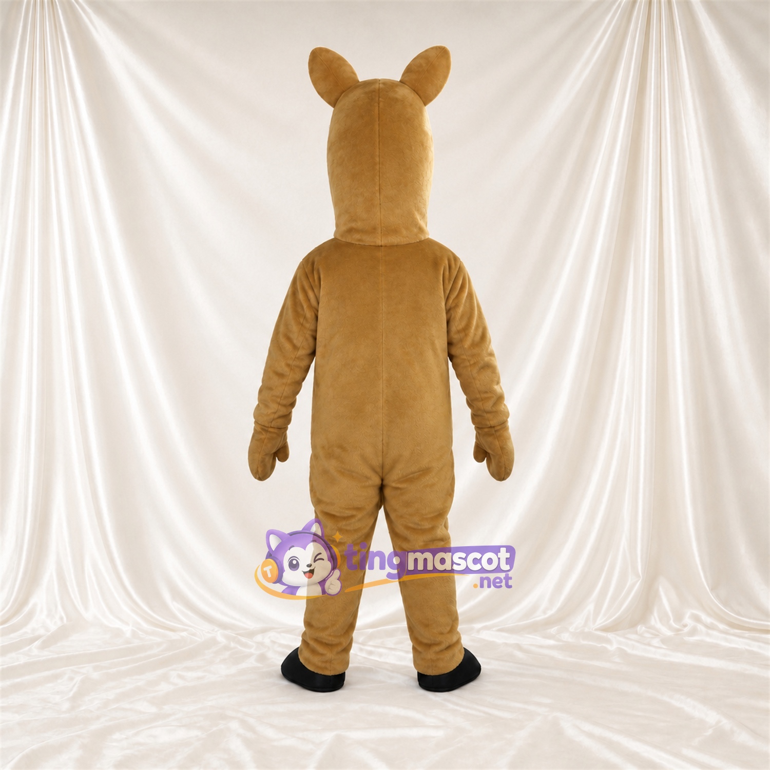 Brown Horse Mascot Costume - Black Hooves and Toothy Grin Brown Horse Mascot Costume - Black Hooves and Toothy Grin