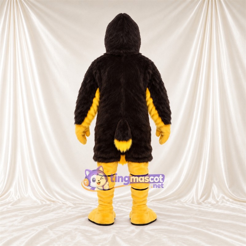 Maskottchenkostüm Adler – schwarz / gelb Maskottchenkostüm Adler – schwarz / gelb