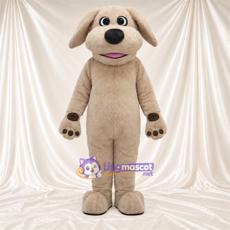Beige Dog Mascot Costume - Long Floppy Ears Beige Dog Mascot Costume - Long Floppy Ears