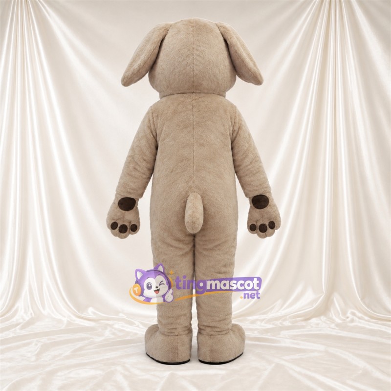 Beige Dog Mascot Costume - Long Floppy Ears Beige Dog Mascot Costume - Long Floppy Ears