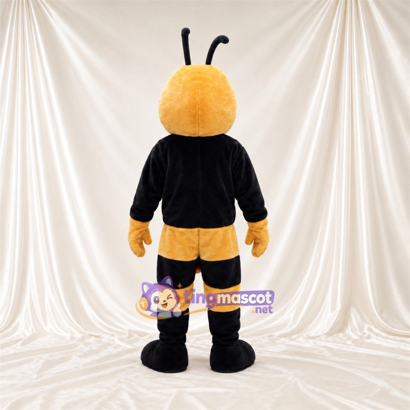 Costume de mascotte Abeille – jaune / noir – Pieds (noir) Costume de mascotte Abeille – jaune / noir – Pieds (noir)
