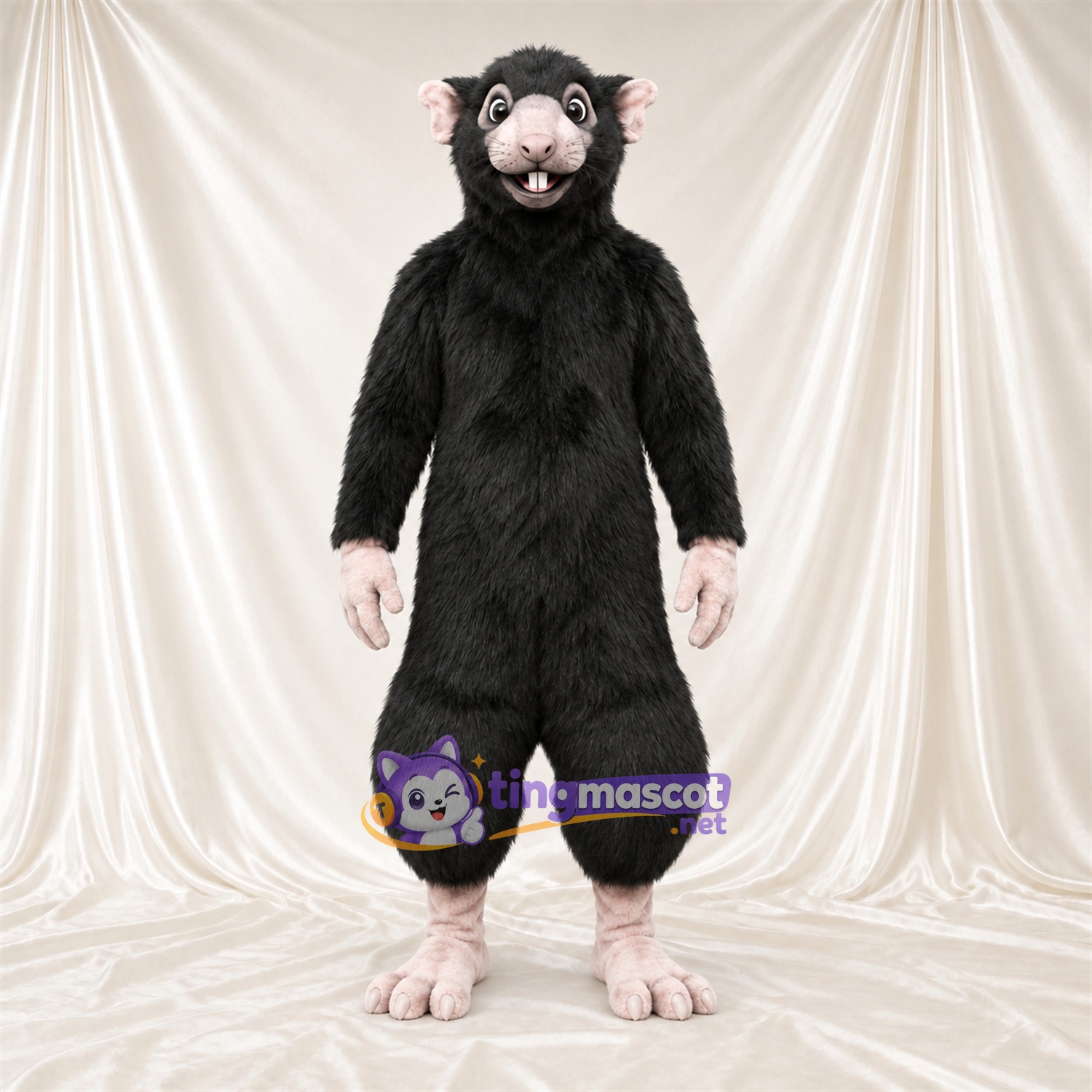 Black Rat Mascot Costume Black Rat Mascot Costume