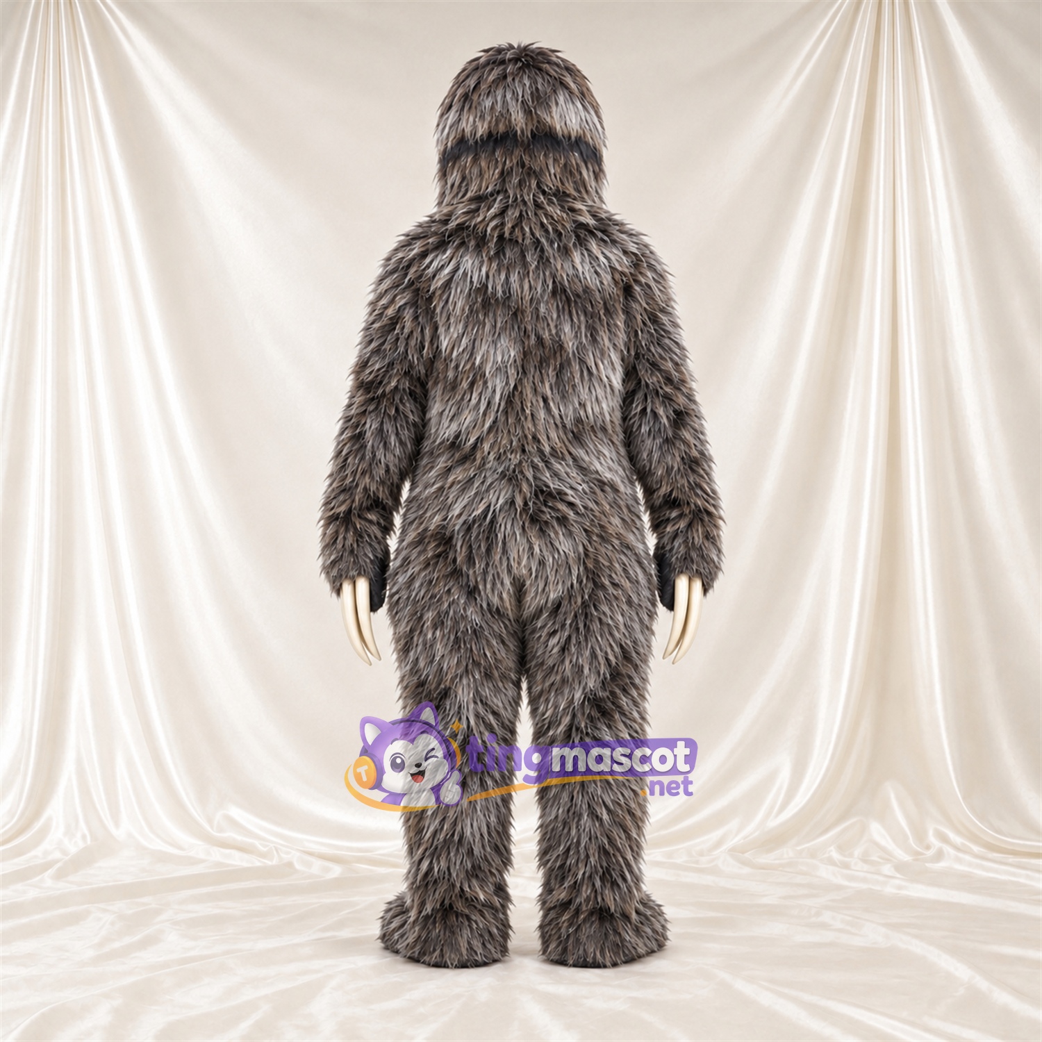 Gray Sloth Mascot Costume Gray Sloth Mascot Costume