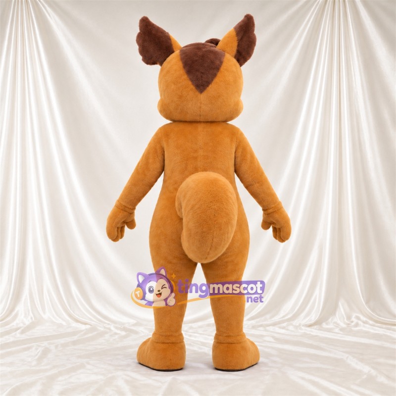 Maskottchenkostüm Eichhörnchen – braun – Bauch (creme); Augen (blau) Maskottchenkostüm Eichhörnchen – braun – Bauch (creme); Augen (blau)