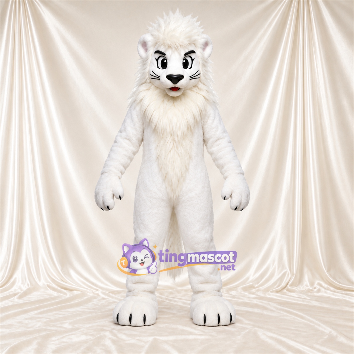 Costume de mascotte Lion – blanc Costume de mascotte Lion – blanc