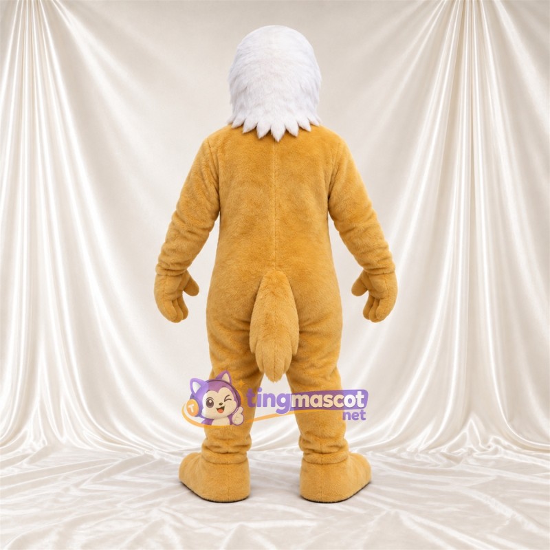 Costume de mascotte Griffon – brun clair – Tête d’aigle (blanc) Costume de mascotte Griffon – brun clair – Tête d’aigle (blanc)