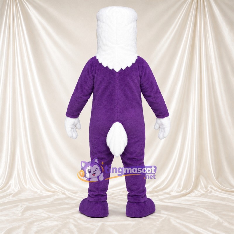 Maskottchenkostüm Adler – violett – Kopf (weiß) Maskottchenkostüm Adler – violett – Kopf (weiß)