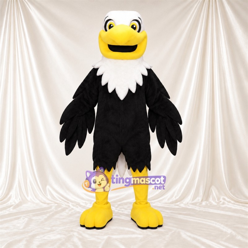 Costume de mascotte Aigle – noir – Tête (blanc) Costume de mascotte Aigle – noir – Tête (blanc)