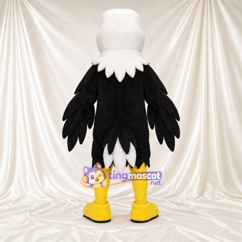 Costume de mascotte Aigle – noir – Tête (blanc) Costume de mascotte Aigle – noir – Tête (blanc)