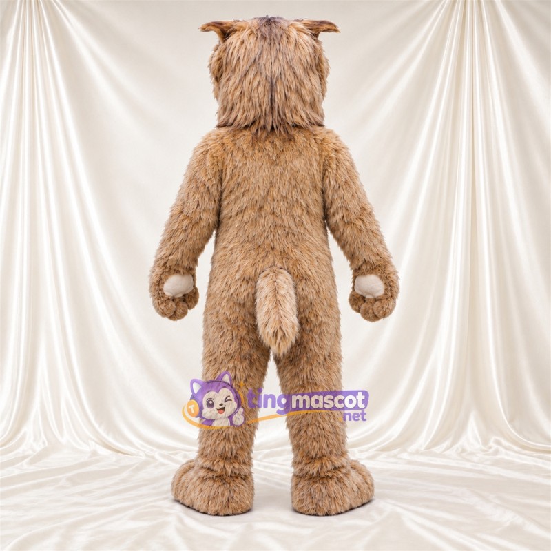 Maskottchenkostüm Hund – hellbraun – Zottelfell Maskottchenkostüm Hund – hellbraun – Zottelfell