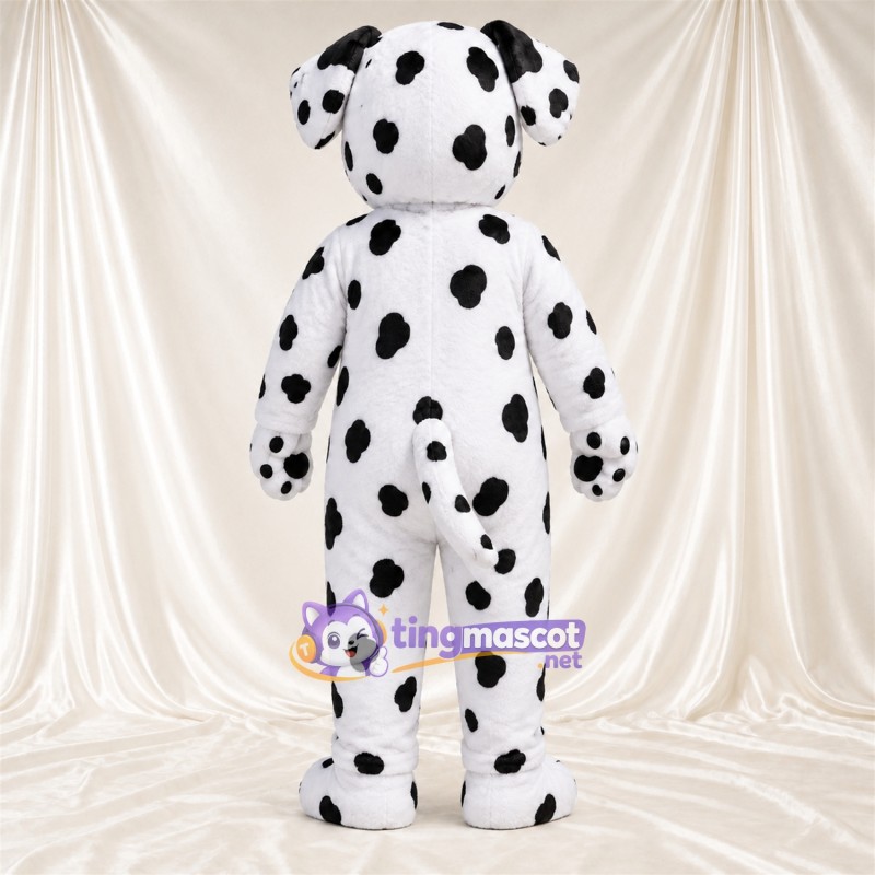 Costume de mascotte Dalmatien – blanc / noir – Corps tacheté Costume de mascotte Dalmatien – blanc / noir – Corps tacheté