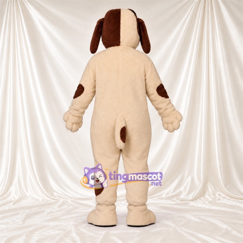 Costume de mascotte Chien – brun clair – Taches (marron) Costume de mascotte Chien – brun clair – Taches (marron)