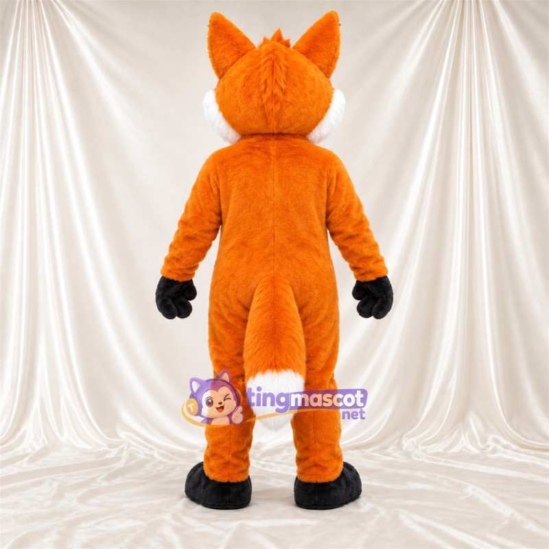 Costume de mascotte Renard – orange – Bout de la queue (blanc); Gants (noir) Costume de mascotte Renard – orange – Bout de la queue (blanc); Gants (noir)