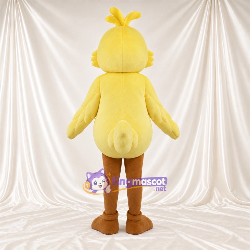 Maskottchenkostüm Huhn – gelb – Bauch (creme); Füße (braun) Maskottchenkostüm Huhn – gelb – Bauch (creme); Füße (braun)
