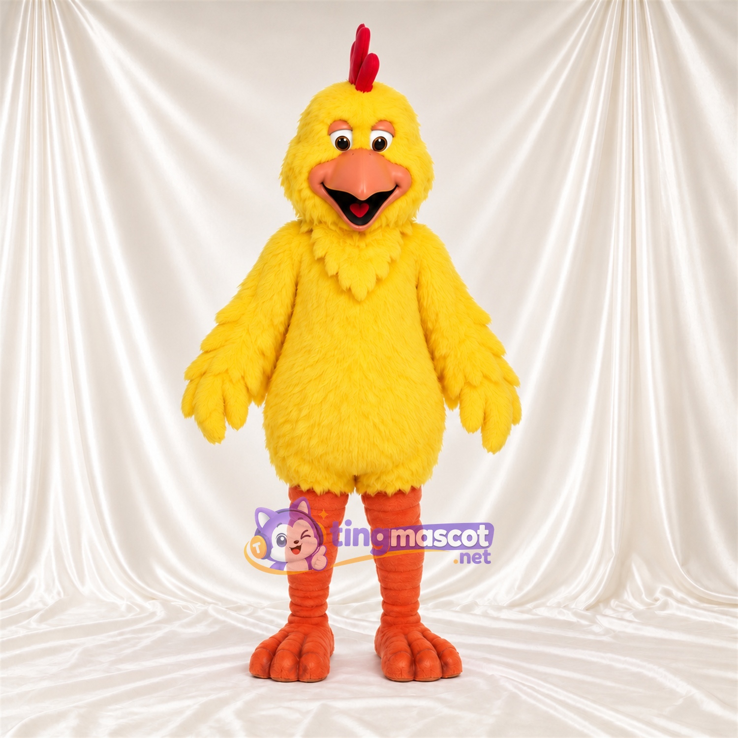 Costume de mascotte Poule – jaune – Bas des jambes (orange) Costume de mascotte Poule – jaune – Bas des jambes (orange)